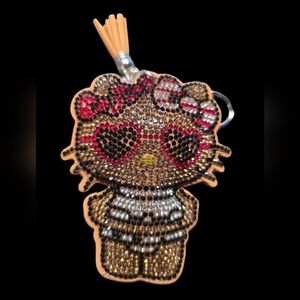 Hello Kitty Rhinestone Bag Charm KeyChain